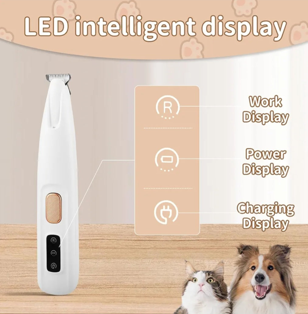 Electric Pet Grooming Scissors, Quiet and Gentle Operation, Cordless Dog and Cat Hair Trimmer