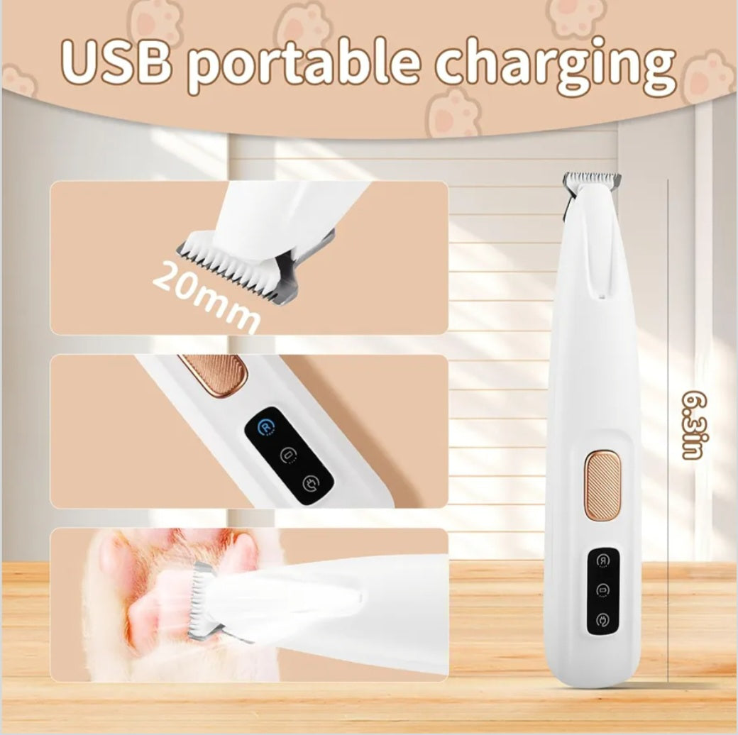 Electric Pet Grooming Scissors, Quiet and Gentle Operation, Cordless Dog and Cat Hair Trimmer