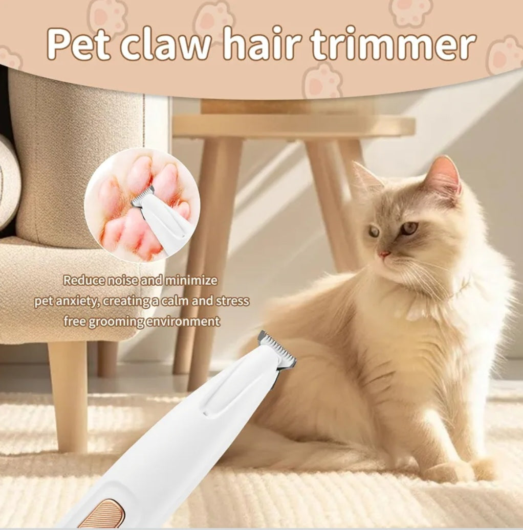 Electric Pet Grooming Scissors, Quiet and Gentle Operation, Cordless Dog and Cat Hair Trimmer