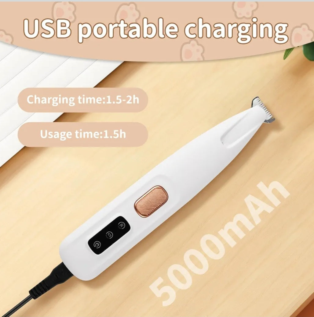 Electric Pet Grooming Scissors, Quiet and Gentle Operation, Cordless Dog and Cat Hair Trimmer
